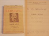 D.BOLINTINEANU - POEZII ALESE - editie ingrijita de I.G.DIMITRIU - Ed.1940, Alta editura