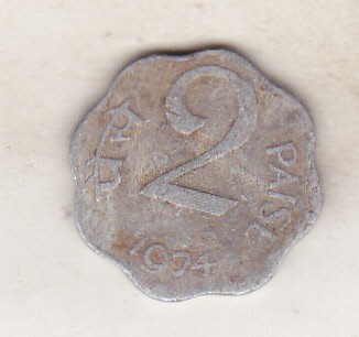 bnk mnd India 2 paise 1974