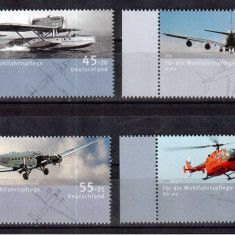 GERMANIA 2008, Aviatie, serie neuzata, MNH