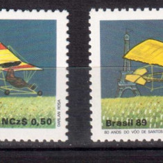 BRAZILIA 1989, Aviatie, serie neuzata, MNH