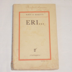 RADU D.ROSETTI - ERI ... Ed.1931