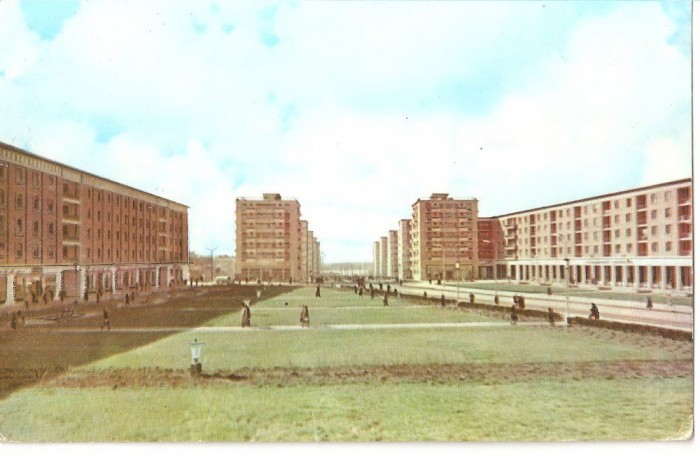 CPI (B4317) VEDERE DIN GALATI, EDITURA MERIDIANE, CIRCULATA, 22.7.66, STAMPILA, TIMBRU, R.P.R.