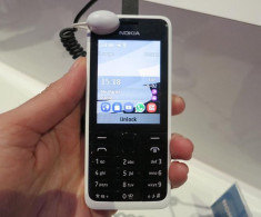 Nokia 301 dual sim alb NECODAT! foto