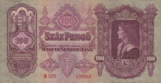 UNGARIA 100 pengo 1930 VF+!!! foto