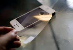 Folie iPhone 5 5S Transparenta DIAMOND fata spate foto