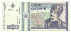 ROMANIA 5000 LEI 1993 [1] foto