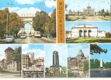 CPI (B4378) BUCURESTI. ARCUL DE TRIUMF, CASA SCANTEII, OPERA, MUZEUL DE ISTORIE AL PCR, CALEA VICTORIEI, PALATUL CEC, EDITURA OSETCM, NECIRCULATA