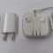 Iphone 5/5s/5c/6/6 + Pachet Accesorii Adaptor Priza/Auto Usb Casti Earpods