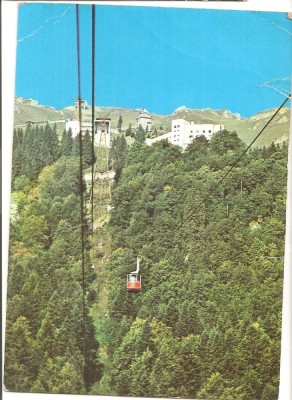 CPI (B4388) SINAIA. VEDERE SPRE COTA 1400, EDITURA MERIDIANE, CIRCULATA, 23.02.1979, STAMPILE, TIMBRU foto