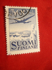 Serie Posta Aeriana 300 Mk 1950 Finlanda 1 val.stamp. foto