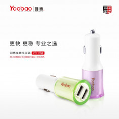 Incarcator auto 2.1A + cablu USB Micro USB Apple iPhone iPad Samsung HTC iPod Purple by Yoobao Original foto