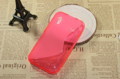 Husa Carcasa Toc Silicon Samsung Galaxy Ace S5830 Pink Roz Transparent ! Livrare Gratuita ! foto