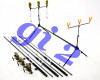 Set de 3 lansete 3m cu mulinete KT5000A cu 9 rulmenti, si rod pod full echipat