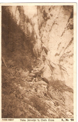 AMP12090 Valea Ialomitei, Cheile Orzea, 1927 foto