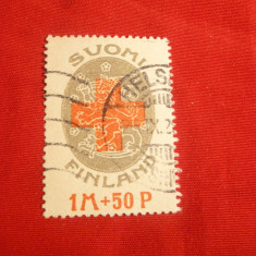 Serie Cruce Rosie 1922 Finlanda , 1 val.stamp.