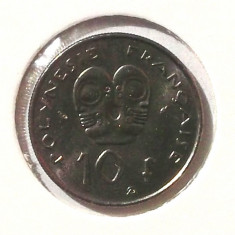 G4. FRANTA POLINEZIA FRENCH POLYNESIA 10 FRANCS FRANCI 1992 6 g, Ni 24 mm UNC ** foto