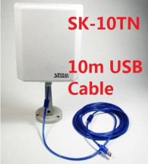 Adaptor Wifi, Wireless Usb Signal King 10TN 2000mW Antena 20DBI Exterioara 10M Cablu foto