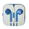 Casti Earpods Apple iPhone 5 iTouch 5 iPad Blue