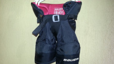 PANTALONI APARATOR PROTECTIE ARMURA HOCKEY HOCHEI MARCA BAUER MARIMEA M JUNIOR PT INALTIME 100-125 CM 0005 foto