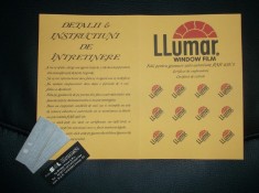 Autorizatie pentru folii geamuri auto omologata RAR si abtibilde geamuri llumar foto