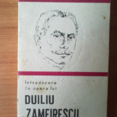 n1 Introducere In Opera Lui Duiliu Zamfirescu - Ioan Adam