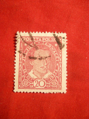 *Serie -Julius Slowacki 1927 Polonia , 1 val. stamp. foto