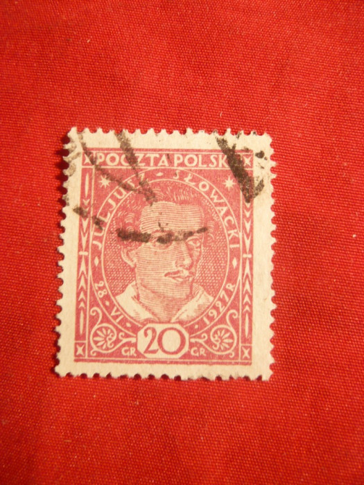 *Serie -Julius Slowacki 1927 Polonia , 1 val. stamp.