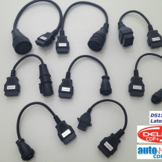 Kit set complet 8 cabluri adaptoare OBD2 Autocom / Delphi pentru camioane