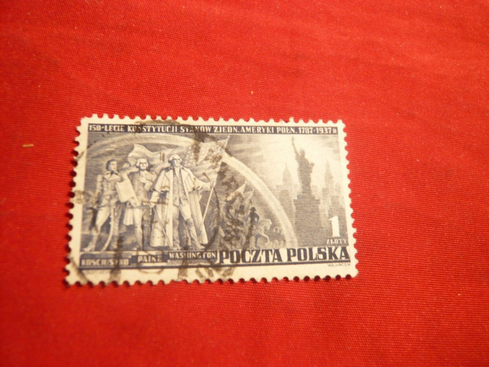 Serie 150 Ani SUA -Polonia 1931 , 1 val.