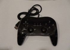 Controller Nintendo Wii Classic Clasic Pro NEGRU NOU - maneta joystick consola foto