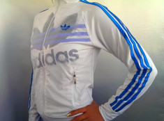 Trening Adidas Dama Alb cu Albastru foto