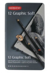 Set creioane grafit Graphic Soft 12 buc-ART34215 foto