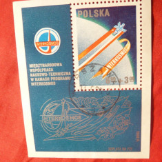 *Colita Cosmos Polonia si URSS Intercosmos Polonia ,stamp.