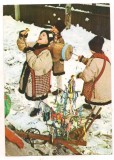 #carte postala(marca fixa)-FELICITARE-Obiceiuri de iarna