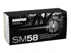 NOU 2014! NOUL MODEL SHURE SM58 CU SUNET HI FI ,MADE IN MEXIC,BORSETA SHURE,CABLU SI NUCA STATIV INCLUSA! foto