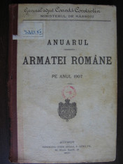 ANUARUL ARMATEI ROMANE PE ANUL 1907 // 328 PAG. foto