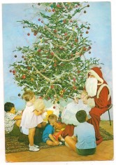 #carte postala(marca fixa)-FELICITARE-Obiceiuri de iarna