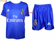 COMPLEU SORT + TRICOU COPII 4-14 ANI REAL MADRID RONALDO model 2014 foto