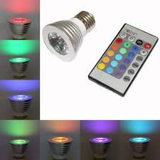 Bec LED - 3W E27 Color cu Telecomanda Dulie mare foto