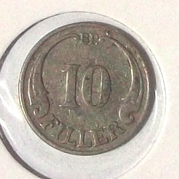 G4. UNGARIA 10 FILLER 1927 BP, 3.01 g., Copper-Nickel, 19 mm ** foto