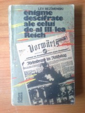 n3 ENIGME DESCIFRATE ALE CELUI DE-AL III-LEA REICH - LEV BEZIMENSKI