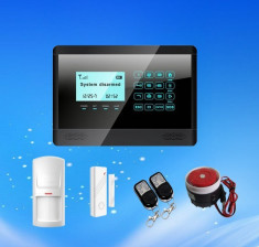 Sistem Alarma GSM Wireless cu Touch Keypad 850/900/1800/1900Mhz model 811C/2014 foto