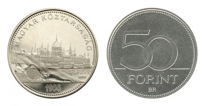 MONEDA ANULUI 2006 UNGARIA 50 FORINT REVOLUTIA DIN 1956 UNC DIN FISIC foto