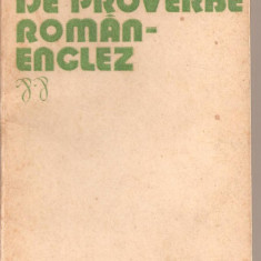 (C4889) DICTIONAR DE PROVERBE ROMAN-ENGLEZ DE VIRGIL LEFTER, EDITURA STIINTIFICA SI ENCICLOPEDICA, 1978