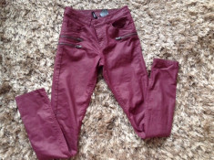 Pantaloni imitatie piele / blugi h&amp;amp;amp;amp;m foto