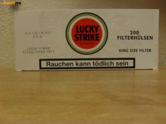 Tuburi tigari Lucky Strike !!! . pt. injectat tutun (800 tuburi ) foto