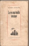 (C4860) LA CEA MAI INALTA TENSIUNE DE NAGY ISTVAN, EDITURA PENTRU LITERATURA, 1964