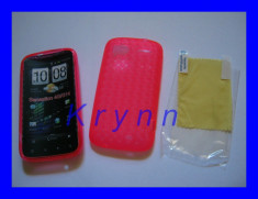 GC244 Husa gel TPU HTC Sensation 4G Sensation XE G14, G18 roz -TR 2LEI PT AVANS! foto