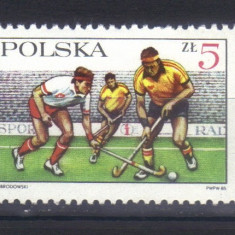 POLONIA 1985, Sport - Hochei pe iarba, serie neuzată, MNH