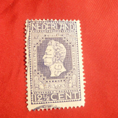 Timbru 12,5 C 1913 Olanda , stamp.